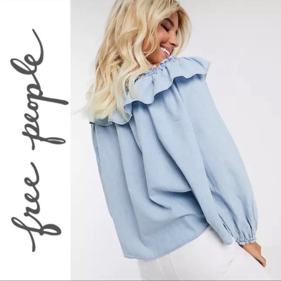 Free People Lily Of The Valley Ruffle Trim, P2P 22” - Picture 2 of 12